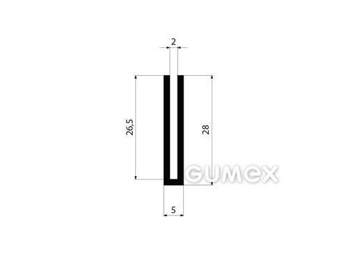 GUMMIPROFILE U-FORM - EPDM